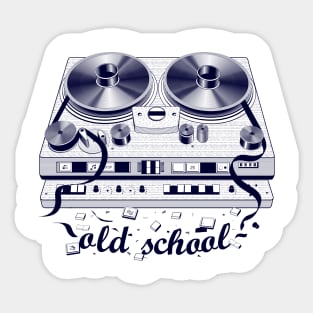 Retro tape recorder Sticker